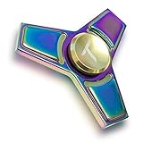 Trianium Rainbow Metal Fidget Spinner Focus Finger Toy Stress Reducer Hand Spinner [Rainbow Style 4] Stainless Steel Bearing Great for Relieving ADHD, Anxiety, Stress, Boredom for Child, Adult