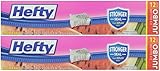 Hefty Slider 2.5 Gallon Jumbo Storage Bags, 12 Count (Pack of 2) Total 24 Bags