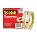 Scotch Transparent Tape, 2 Rolls, 1/2 x 2592 Inches, Classic Glossy-Finish, Boxed