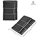 Estalon Handmade Men's Rfid Blocking Genuine Leather Trifold Multi Card ID Window Wallet (3.5x4.4x0.75, Black Nylon)