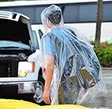 Lepilion Poncho One Size Fit Most with Hood 10 Per Pack Choose Multi Color or Single Color