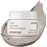 Innisfree Super Volcanic Pore Clay Mask | Exfoliating Korean Clay Mask | With AHA and Hyaluronic Acid for Oily Skin | Minimizes Pores | Available in Limited Edition and Gift Sets