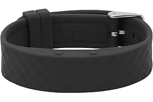 SPYMINNPOO Vibrating Alarm Reminder Watch Stopwatch Countdown Smart Bracelet for Active Individuals Silicone Black