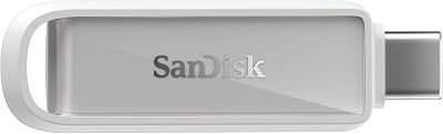 Phone Drive con USB Type-C 1 TB (para teléfonos Inteligentes, tabletas y Ordenadores, velocidades de 150 MB/s, Haz copias automáticas, recuperación de Datos) - Blanco ártico