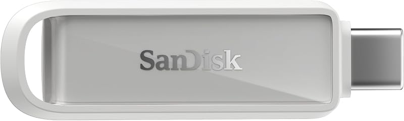 Phone Drive with USB Type-C 1 to (pour Les Smartphones, tablettes et Ordinateurs, Jusqu’à 150 Mo/s, Sauvegardez automatiquement, récupération des données) - Blanc Arctique