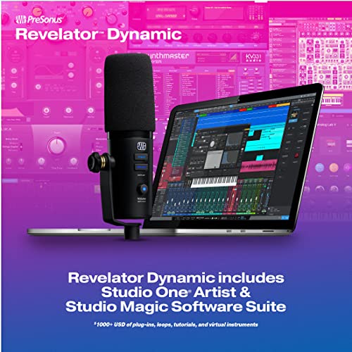 PreSonus Revelator Dynamic USB Microphone for recording, podcasts, and