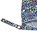 Baby Wet Bag Dry Bag Splice Cloth Diaper Wet Bags Waterproof Small Size with Zipper Snap Handle Pack of 2 (Blue Flower and Fox)
