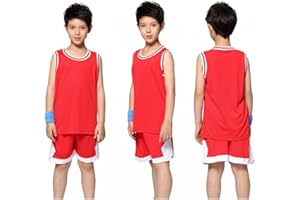 Kids Youths Basketball Jersey for Boys Girls Unisex Sports Fans T-Shirt Jersey Gift Shirt Tops & Shorts Outfit Set