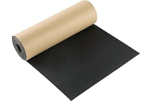 MYFULLY Sponge Neoprene Roll with Adhesive, Waterproof Foam Rubber Sheet Cut to Multiple Dimensions and Lengths for Shock Pad