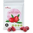 Ohh! Berry Miracle Berry [all 6 of them],Miracle Berries are 100% Natural & Freeze-Dried Friut Snacks to Turn Sour To Sweet and Reduce Sugar Use For Better Health Forever,No Preservatives