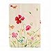 iPad Air 2 Case, iPad Air 2 Cover, Itrendz [Cute Smart Case] PU Leather Flip Case [Magnetic Closure] Stand Smart Cover [Auto Sleep Wake] For Apple iPad Air 2, Summer Flower Butterfly