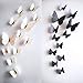 24pcs 3D Vivid Special Man-Made Lively Butterfly Art DIY Decor Wall Stickers Decals for Nursery, Bathroom, Office, 3D Crafts