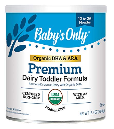 Baby S Only Dairy With Dha Toddler Formula 12 7 Oz Pack Of 1 Non Gmo Usda Organic Clean Label Project Verified Brain Eye Health Amazon Com Grocery Gourmet Food