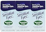 Bausch & Lomb Sensitive Eyes Rewetting Drops for Soft Contact Lenses-0.5 oz, 3 pack