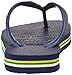 Havaianas Kid's Brazil Logo Flip Flop Sandal, Navy Blue, 2 M US Little Kid