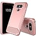 LG G6 Case, JDB Heavy Duty Defender Shock Absorption Impact Resistant Protection Hybrid with Flexible Inner Protection and Reinforced Hard Bumper Frame Case for LG G6 (2017) - Rose Gold