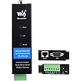 waveshare RS232/485/422 to RJ45 Ethernet Converter Industrial Isolated RS232/485/422 Serial Server, TCP/IP to Serial Modbus Gateway MQTT Gateway Multi Functions, Rail-Mount Support