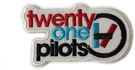 InspireMe Family Owned Twenty One Pilots Embroidered Iron/Sew-on Patch 3.5"x 2" (Multi Color on White)