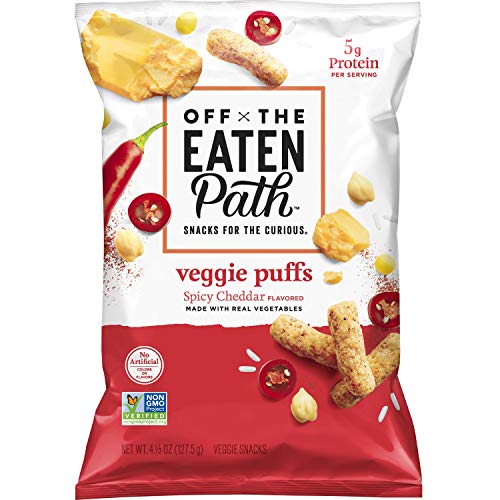 Off the Eaten Path Veggie Puffs Spicy Cheddar, 4.5oz - Thumbnail 4