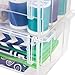IRIS USA Clear Plastic Stackable Storage Bins, Large- 8 Pack, Open Front Fridge Pantry Kitchen Closet Cabinet Bathroom Organizer Basket for Organizing Snack, Cans, Office Supplies, and Coffee Pods