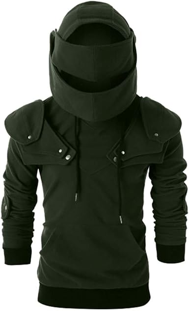 men's hoodie retro elbows