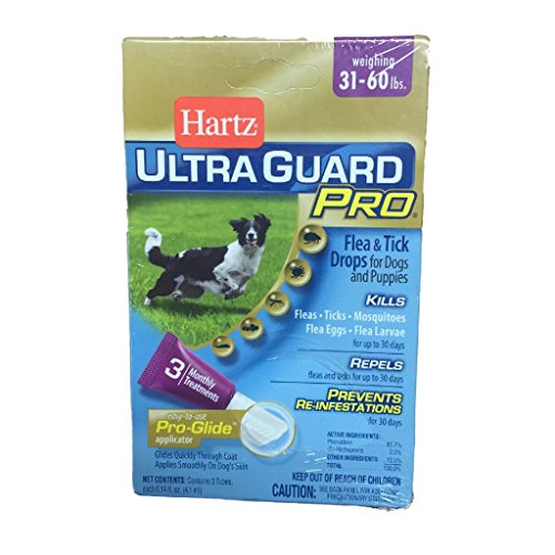 Hartz UltraGuard Pro Drops For Dogs 31-60 lbs. (Packaging may vary)