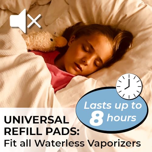 Kids Relief Plug-in Waterless Vaporizer + 5 Soothing Non-Medicated Lavender Menthol Eucalyptus Vapor Refill Pads, 1 ct