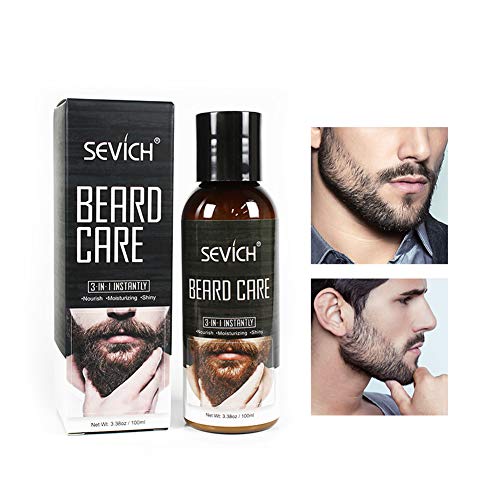 SEVICH Instantly Beard Wash & Beard Care Conditioner Kit - Natural Tea Extract Oil Strengthens Beard Growth, Daily Beard Clean Cream, Light Scent,3.38oz