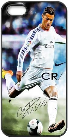 Sport Real Madrid Club de Futbol Cristiano Ronaldo Print Black Case With Hard Shell Cover for iPhone 5 Case &amp;ipone 5S Case -JUST do it ,CR7 Classic style 8