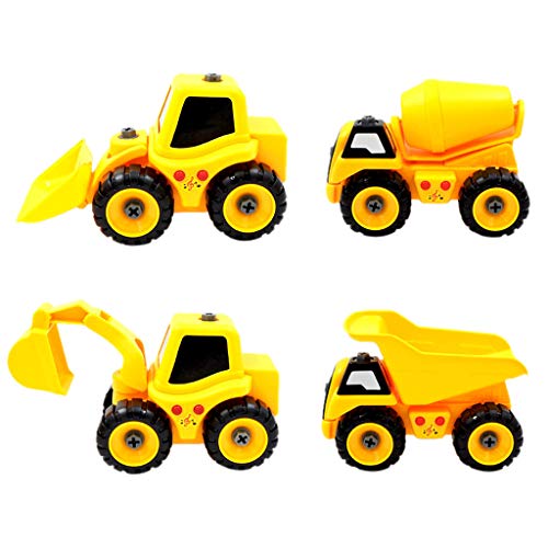 Ktyssp 1PC Fashion Kids Child Baby Disassembly Assembly Cartoon Truck Car Toy (B)