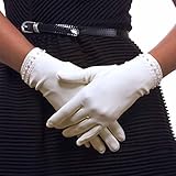Pearls and Lace Proper Nylon Gloves For Ladies