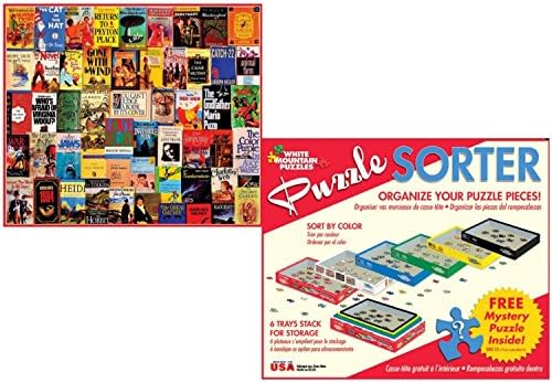 White Mountain Puzzles 1000 Piece Best Sellers Adult Jigsaw Puzzle with Puzzle Accessories including 6 Puzzle Sorter Trays and Mystery Puzzle
