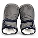 Enteer Infant Snow Boots Premium Soft Sole Anti-Slip Warm Winter Prewalker Toddler Boots (13-18months, dark grey)