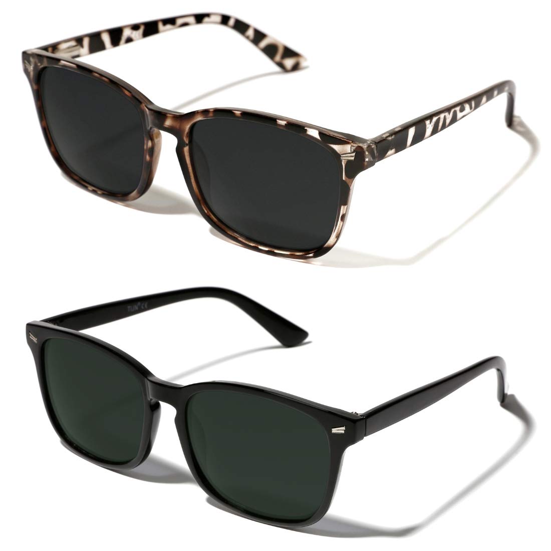 Polarized Sunglasses for Womens and Mens,Classic Square  display picture 2