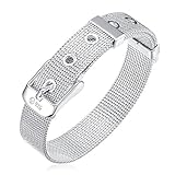 NYKKOLA New Fashion Beautiful 925 Silver Classic Hand Chian Bracelet Bangle for Mens Womens