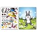 Colonel Pickles Novelties Easter Stickers - Make A Bunny Set of 12 Easter Crafts for Kids Basket Stuffers