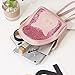 Fashion Sequin Lady Shoulders Small Backpack Letter Purse Mobile Phone Messenger Bag (Pink)