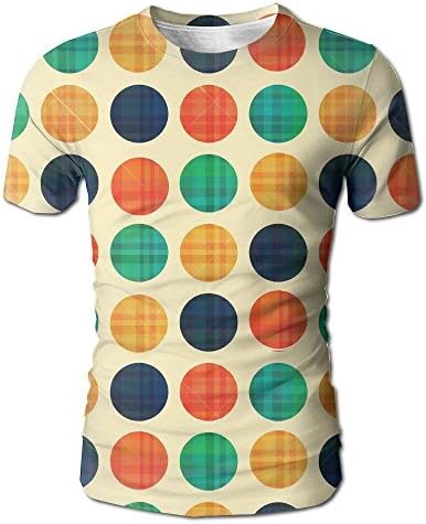 ZhongXiaoStyle Abstract Polka Dots Pattern Full All Over Print Men's Funny O-Neck Short Sleeve