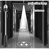 Toilet Projection lamp,Bathroom Logo Projector,Bathroom Indicator Light,Unisex Bathroom Sign,Bathroom Logo Guide Ligh,Bathroom led Sign,Hotel Bathroom Guide Logo, Restroom Sign Light(Restroom)