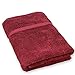Luxury Hotel & Spa Quality, Quick Dry 100% Turkish Cotton 700 GSM, Eco Friendly Towel, for Bathroom Oversize Dobby Border Bath Towels 35 X 70 (Bath Sheet Single Towel Set of 1, Cranberry)
