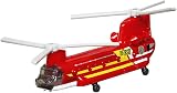 Matchbox Sky Busters CH-47 Chinook Die-Cast Helicopter w/ Playmat HLJ21 Red view 2