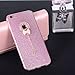 Iphone 6s plus case,I-Fashion 3D Cute Shiny Bling Glitter Hybrid Rubber Case with Sparkly Crystal Rhinestones bow knot chain for iphone 6/6s plus Pink