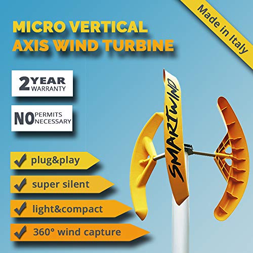 Smart Wind Household Wind Generator Small Mini Micro Wind Turbine 12V axis Vertical Wind Blades Savonius Home Patio Roof Garden