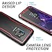 YOUMAKER Crystal Clear Case for Galaxy S9 5.8 inch, Full Body with Built-in Screen Protector Heavy Duty Protection Slim Fit Shockproof Rugged Cover for Samsung Galaxy S9 5.8 inch (2018) - Red/Black