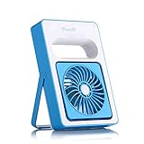 ThreeH Rechargeable USB Mini Personal Fan Handheld Fan for Home H-DL001Blue