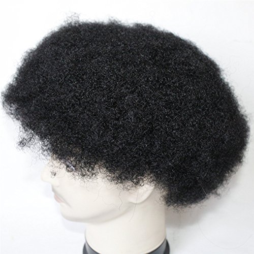 Lumeng Toupee For Men Afro Curl Hair Pieces For Black Men Hair