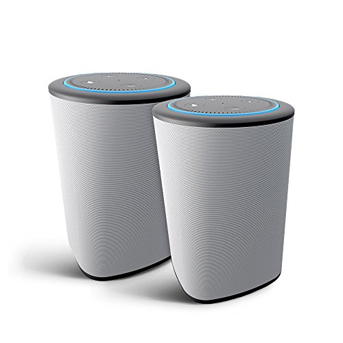 Echo Dot (Black) + Vaux Speaker (Ash)- Multi-Room Audio System (2-pack)