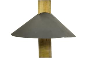 Achla Designs Squirrel Deflector For 4 by 4 Post, Black