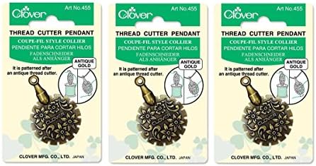 Clover 455 Antique Gold Thread Cutter SET OF THREE!