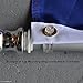 Sports Flags Pennants Company Aluminum 6 Foot Spinning Silver Flagpole for Grommet or House Flag